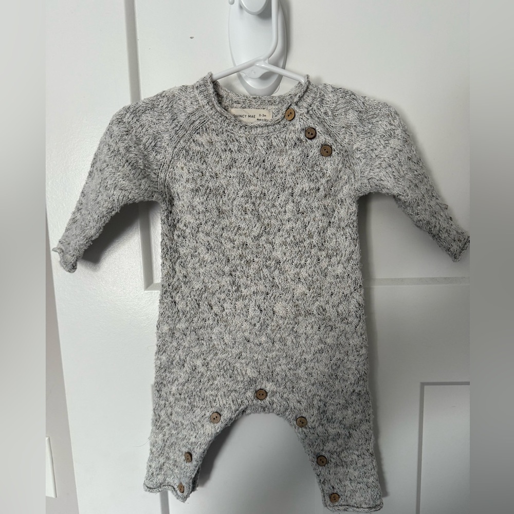 Quincy Mae Cozy Heather Knit Jumpsuit - boutique and oh so soft